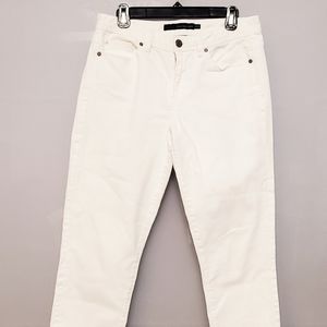Calvin Klein White Skinny Crop Jeans size 10